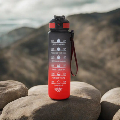 Moon Light Bottle Motivational Water Bottle – 1L hydration companion with inspirational quotes and vibrant design.